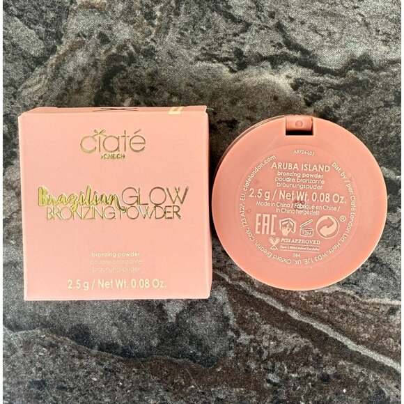 Ciate London Brazilian Glow Bronzing Powder Aruba Island Travel Size - Picture 7 of 9